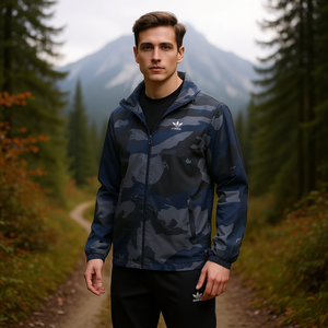 Chaqueta Soft Shell Camuflaje Adidas Originals para Hombre, Color Azul Marino, Talla L/XL, Cierre de Cremallera, Corte Regular, Cordura, Poliéster, Nailon - Product Image 2