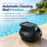 Nettoyeur de piscine robotisé sans fil Stonebot ST-SP1X, démarrage à un bouton, autonomie de 91 à 120 minutes, couverture de 80 m², batterie Li-Ion, Edge Garage