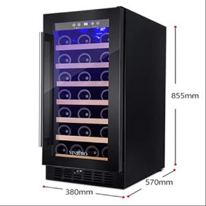 Cave à vin Vinopro Brilliant Quality Classic <span class=keywords><strong>basse</strong></span> <span class=keywords><strong>consommation</strong></span> d'énergie 88L 34 bouteilles à zone unique pour usage domestique - Product Image 1