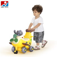 Nouveau produit 4-en-1 multifonctionnel : trotteur, poussette, avion banane et marcheur à pousser en plastique pour enfants de 5 à 7 ans