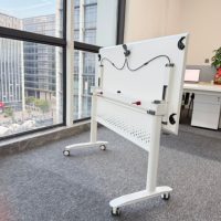 Pieds de table pliants modernes en fer blanc à installation simple pour mobilier de bureau d'hôtel avec structure métallique