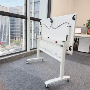 Простая установка белая ножка стола офисная мебель промышленные складные ножки стола металлические рамки стола - Product Image 2