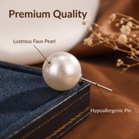 Lot de 12 paires de boucles d'oreilles en acrylique imitation perle, 6 mm, 8 mm, 10 mm, 12 mm, prêtes à être expédiées