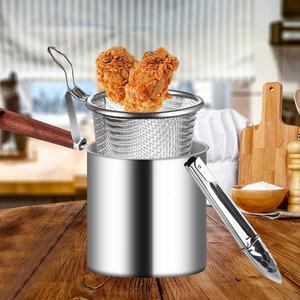 Modern Design Deep <b>Fry</b> <b>Pan</b> for Restaurant Use Outdoor <b>Fries</b> Nonstick Aluminium and Metal Pot with <b>Glass</b> Cover and Handle - Product Image 1