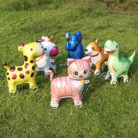 Ballons animaux en aluminium avec roues – Conception sécurisée pour la marche/tirage, utilisation extérieure ; Promotions en parc, vente de rue ; Vente en gros