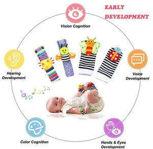 Happy Jack Sock Arm Hand Bracelet Rattle Infant Baby Toddlor Toy Feet Leg Ankle Socks - Product Image 6