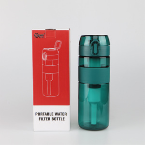 Filtre à <span class=keywords><strong>eau</strong></span> de survie personnalisé, idéal pour la course à pied, la <span class=keywords><strong>randonnée</strong></span>, les voyages, filtre à charbon actif manuel 500 ml, camping-car, voiture, maison - Product Image 4