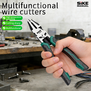 Alicates <span class=keywords><strong>El</strong></span>éctricos Multifuncionales OEM <span class=keywords><strong>de</strong></span> Grado Industrial, Herramientas para Pelar, Cortar y Crimpar Cables con Superficie <span class=keywords><strong>de</strong></span> Mordaza Dentada - Product Image 6