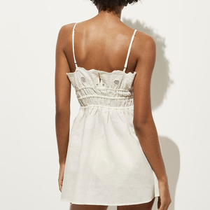 Nouvelle Arrivée Robe de Princesse d'Été Sexy et Mignonne, Robe de Plage à Bretelles Fines, Robe Décontractée Mini Y2Y avec Bordure en Dentelle Ample - Product Image 2