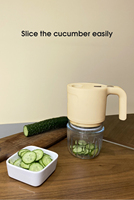 Vente en gros hachoir portable USB/multifonctionnel/logo personnalisé/lame en acier inoxydable/machines de cuisine robot culinaire