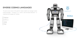 Open-Source Humanoider Bildungsroboter UBTECH Yanshee Programmierbar Grafische Programmierung STEM Python Java Blockly Bildung - Product Image 5