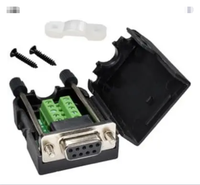 Adaptateur femelle D-Sub DB9 vers bornier à vis avec gaine en PVC et TPE, garantie 12 mois