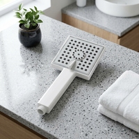 Pommeau de Douche Portable en Plastique ABS Chromé, Triple Mode de Jet, Haute Pression, Économe en Eau, Idéal Appartement