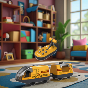 Juguete de tren de transporte con control remoto para niños con locomotora de plástico Cable USB incluido RC <span class=keywords><strong>Train</strong></span> on Track <span class=keywords><strong>Simulation</strong></span> - Product Image 2