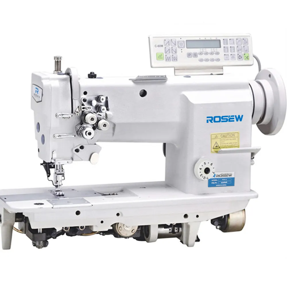 ماكينة خياطة ملابس أوتوماتيكية GC20528-D3 آلة ملابس محوسبة بإبرة مزدوجة وغرزة القفل ماكينة خياطة محوسبة