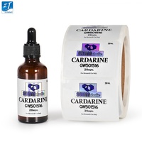 Papel adhesivo a4 de autenticidad holográfica personalizado, pegatinas reflectantes de 50mm x 30mm, pegatina de medicina holográfica personalizada