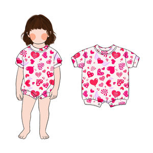 热销高品质简约精品竹子敞篷婴儿睡衣儿童双向拉链 - Product Image 2