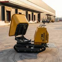 Hochleistungs-Mini-Dumper-Truck mit Hydraulischem Raupenlader, Frontlader und Selbstladefunktion für