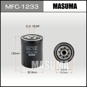 Filtres à huile de voiture MFC-1233 MASUMA 15208-W3401 AY100-NS009 AY100-NS010 15208-7F40A 15208-G9903 filtre à huile pour Toyota pour NISSAN - Product Image 2