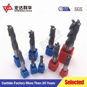 Fresa plana CNC de 4 filos HRC45 de carburo sólido con recubrimiento de TiAlN negro - Product Image 6