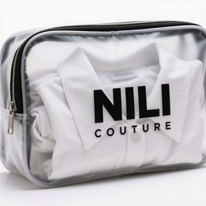 Custom <b>Black</b> T-Shirt Resealable Ziplock Bags for Shoes Clothing Hot Stamping Glossy/Frosted Finish Recyclable PET/PE Plastic - Product Image 4