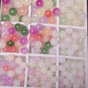 Bright Red UV Color Changing Resin <b>Beads</b> 8mm Scattered Pearlescent Treatment For Jewelry Bracelets <b>Phone</b> <b>Chains</b> Wholesale - Product Image 3