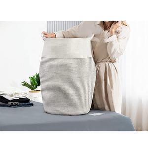 2025 paniers de rangement de jouets en corde de coton ronds faits à la main pour couvertures jouets - Product Image 2