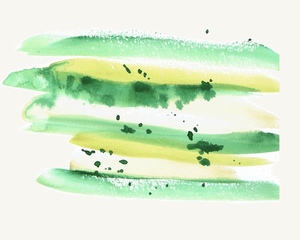 Tableau mural en toile durable avec impression abstraite verte pour décoration murale de grande envergure - Product Image 3