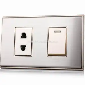 electrical switch manufacturers switches electrical sockets 118*70mm electric plug socket double electrical outlets