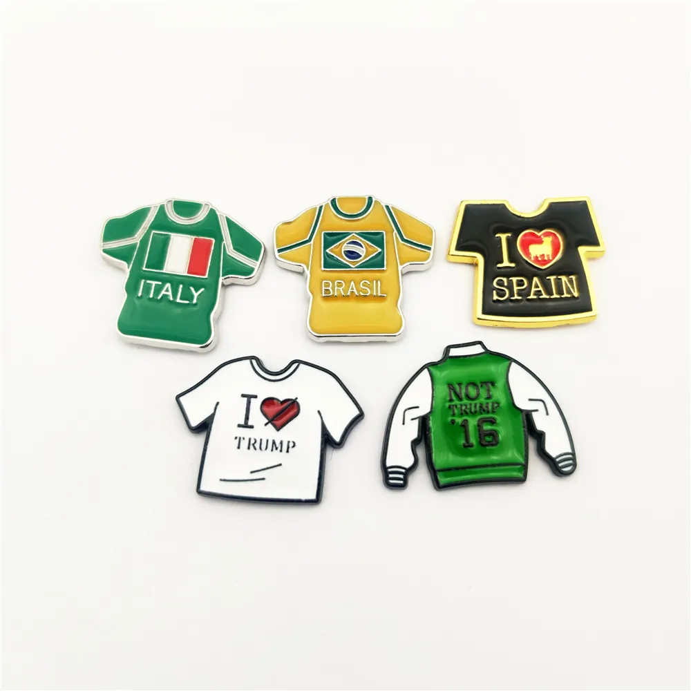 Polo Shirts Voetbal Club En Ster <span class=keywords><strong>Geheugen</strong></span> Badge Zacht Email Revers Spelden