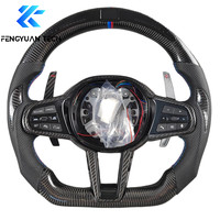 Volant en cuir et fibre de carbone personnalisé pour BMW G20 G28 G29 G30 G32 G38 G40 G80 G87 G05 320i 325i 330i M3 M4 M5 M8 X5 X6 M40i