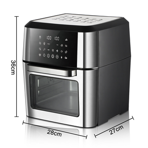 12L 20L forno da appoggio a convezione In acciaio inossidabile combinato 14-In-1 Design elettrico friggitrice ad aria tostapane comando digitale quadrato - Product Image 3