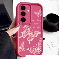 Casing Handphone TPU Anti Benturan Model Tangga Motif Kupu-kupu Original untuk Samsung A52 A53 A54 A55 A56 A71 F23 M23