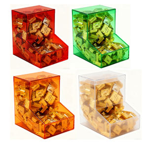 Boîte en acrylique translucide colorée sur mesure avec 2 couvercles, support pour bonbons et desserts, décoration murale, table, maison de poupée, conteneur de rangement - Product Image 1