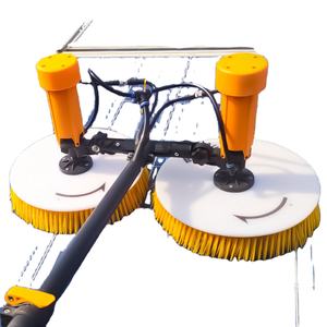 Cepillo de limpieza eléctrico de doble cabezal Panel solar eléctrico para limpiar el Cepillo giratorio - Product Image 1