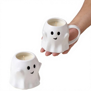 แก้วกาแฟลายผีฮาโลวีน INS ลายพอร์ซเลนนูนลายเอลฟ์การ์ตูน สร้างสรรค์ สวยงาม มีเอกลักษณ์ พร้อมหูจับและช้อน ใช้กับไมโครเวฟได้ - Product Image 2