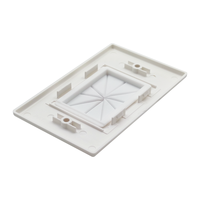 Plaque murale flexible en silicone pour passage de câbles, norme américaine 1 gang