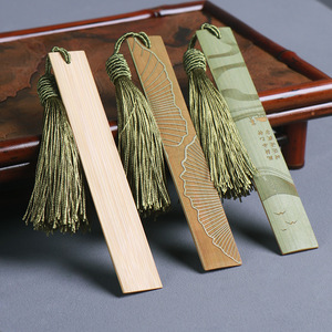 Bamboo <b>Bookmarks</b> Classic Chinese Style Carved Eco Friendly <b>Gift</b> For Reading And Collecting - Product Image 3