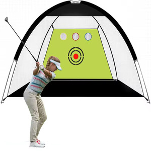 Red de Práctica de Golf para Interiores y Exteriores, Jaula de Entrenamiento de Swing con Objetivo, Malla de Fibra de Vidrio SE-108 - Product Image 1