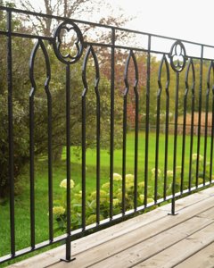 Nuovo Design Elegante Prima: <span class=keywords><strong>Ringhiere</strong></span> <span class=keywords><strong>in</strong></span> Ferro Battuto di Sicurezza, Corrimano Rustico <span class=keywords><strong>in</strong></span> Acciaio Inossidabile per Balcone - Product Image 1