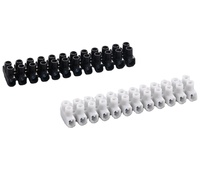 BELEKS High Foot 1-12Port PA66 Conector de cable eléctrico Tira de terminales de tornillo con protector de cable