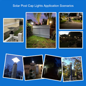 IP65 Waterproof Outdoor High Lumen Led <strong>Solar</strong> Gate Post Pillar <strong>Light</strong> for Garden Fence Yard Stigma Lawn Wall <strong>Deck</strong> - Product Image 5