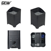 Paquete de 10 Luces LED Par Can Inalámbricas de 6x18w RGBAW UV 6en1 con Batería, DMX, Wifi, con Estuche de Carga para Bodas, Fiestas y Eventos