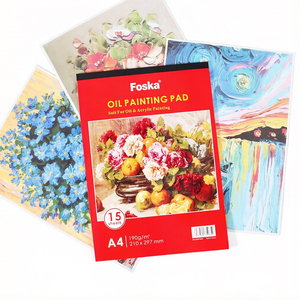 FOSKA Blocco <span class=keywords><strong>da</strong></span> <span class=keywords><strong>Disegno</strong></span> in Cotone per Acquerello, Facile <span class=keywords><strong>da</strong></span> Staccare, Rilegatura a Colla, Texture Fine, Formato A3 <span class=keywords><strong>A4</strong></span>, 15 <span class=keywords><strong>Fogli</strong></span>, 190 GSM, per Artisti - Product Image 1
