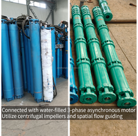 Pompe centrifuge submersible électrique haute pression pour puits profond, eau propre, multi-étages, 50/60 Hz, 380/440V, en acier inoxydable 304/316, pour usage maritime