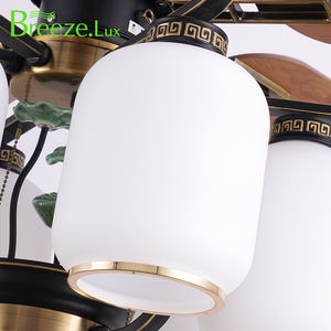 Meilleure qualité 52 pouces moderne LED ventilateur de plafond lumière à faible bruit télécommande interrupteur pour hôtel Villa salles de bains 220v Options de vitesse - Product Image 4