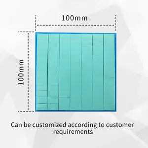 전자 부품에 사용되는 0.254 - 20mm 두께 열 패드 실리콘 롤 열 패드 제조 파란색 열 패드