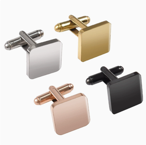 Mancuernillas <span class=keywords><strong>de</strong></span> Acero Inoxidable Redondas con Acabado Espejo Francés <span class=keywords><strong>para</strong></span> Camisa <span class=keywords><strong>de</strong></span> Negocios, Estilo Moderno <span class=keywords><strong>para</strong></span> Hombre - Product Image 4