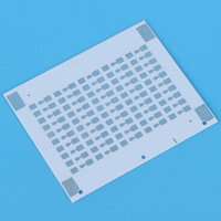 Plaque de circuit imprimé en céramique cuivrée DBC en alumine, haute conductivité thermique, plaques céramiques industrielles, module d'alimentation, LED personnalisé