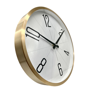 Horloge murale en métal aluminium de luxe Reida, nouvelle mode, directement de l'usine, personnalisable, moderne, simple, silencieuse, atomique, en verre trempé - Product Image 2